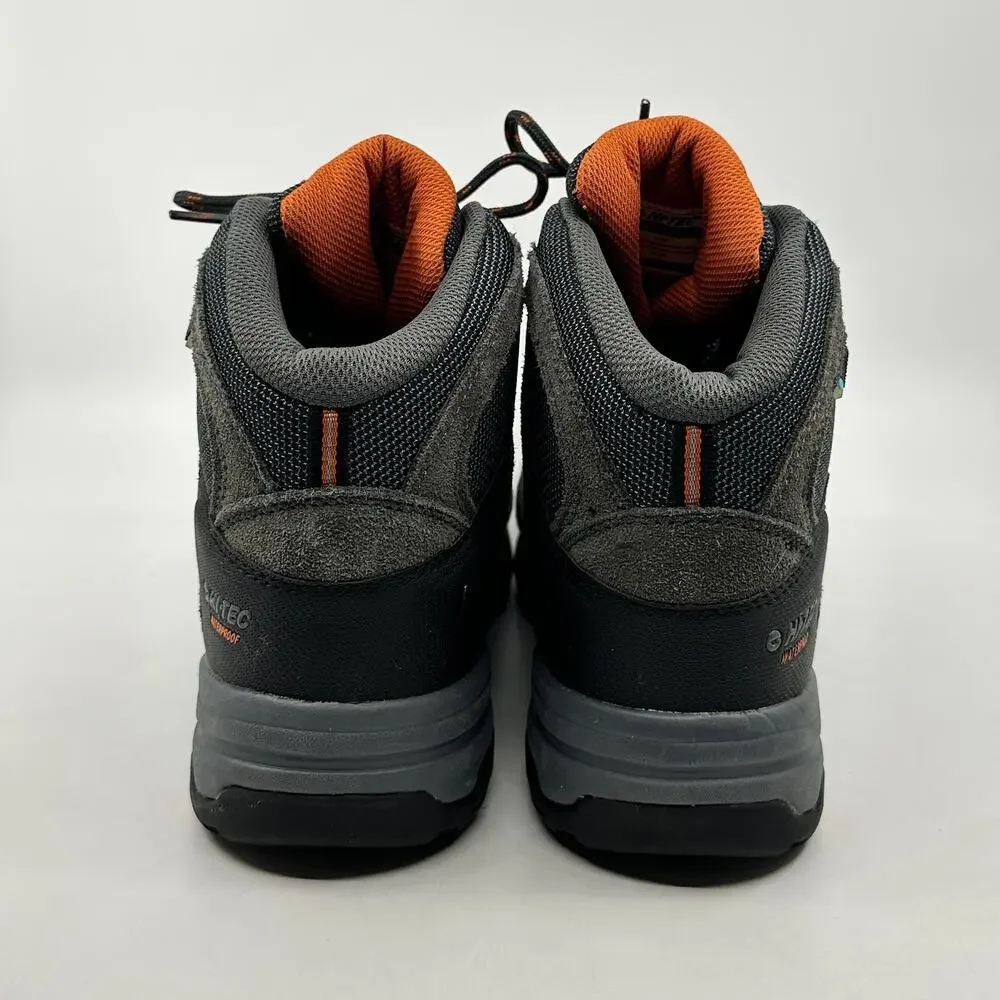 Hi Tec Boots Mens 7.5 Gray Waterproof Hiking Shoe Trail Outdoor Utility Gorpcore